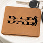 Above Par Dad Golf Themed Leather Wallet