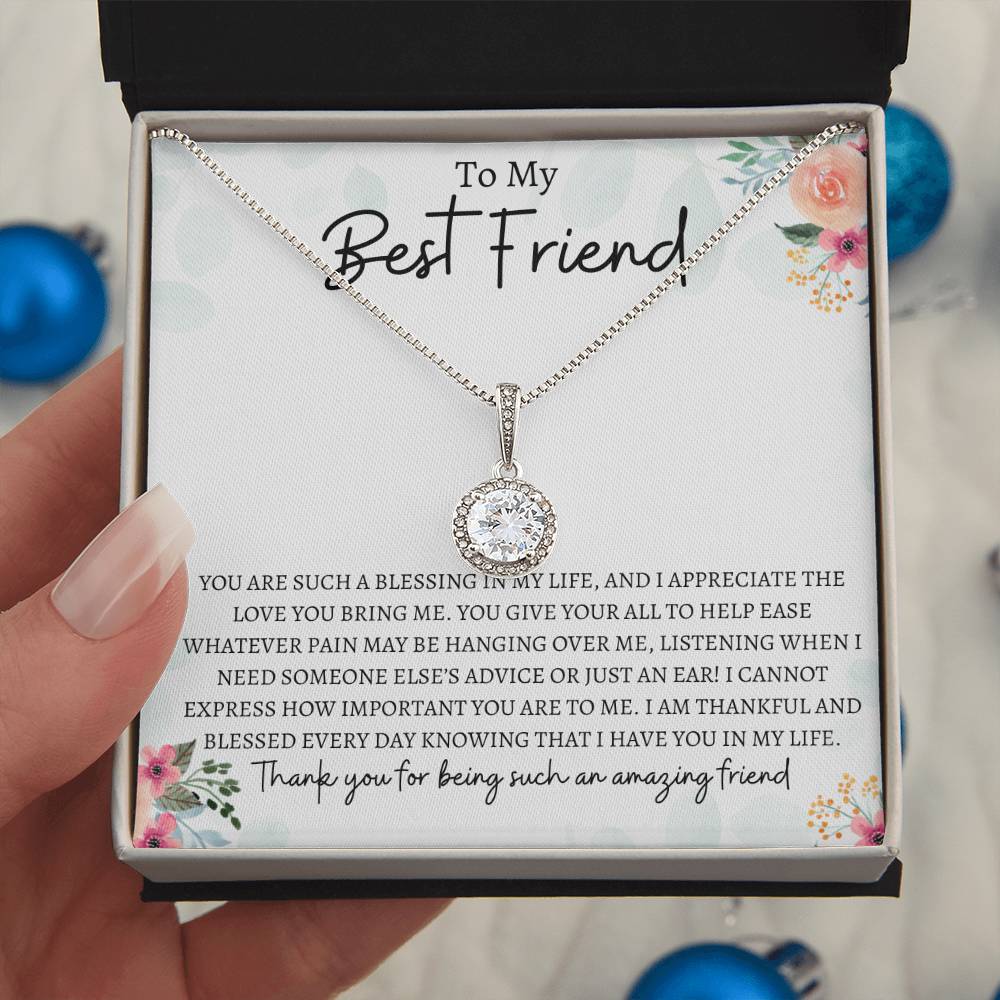 To My Best Friend | Eternal Hope Necklace Gift | The Perfect Present to say "Thank You For Being Such an Amazing Friend"