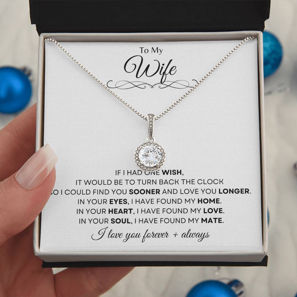 To My Wife | Eternal Hope Necklace Gift | The Perfect Present to Say "In You I Have Found My Home, My Love, My Mate"
