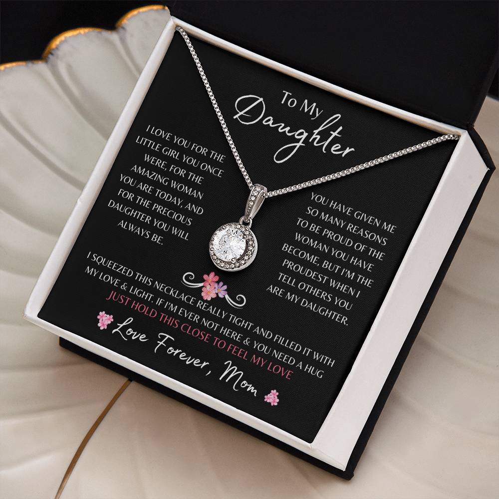 To My Daughter From Mom | Eternal Hope Necklace Gift | The Perfect Present to Say "You Are Precious To Me"