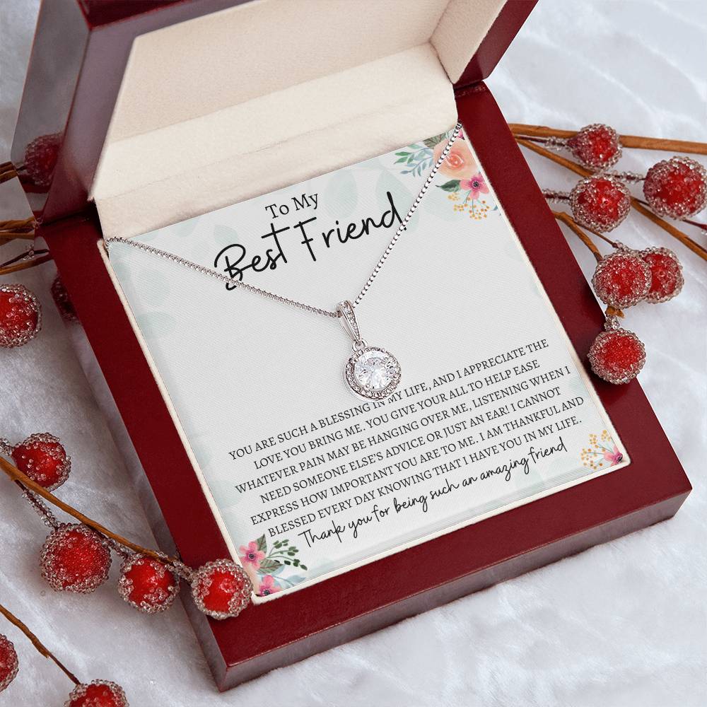To My Best Friend | Eternal Hope Necklace Gift | The Perfect Present to say "Thank You For Being Such an Amazing Friend"