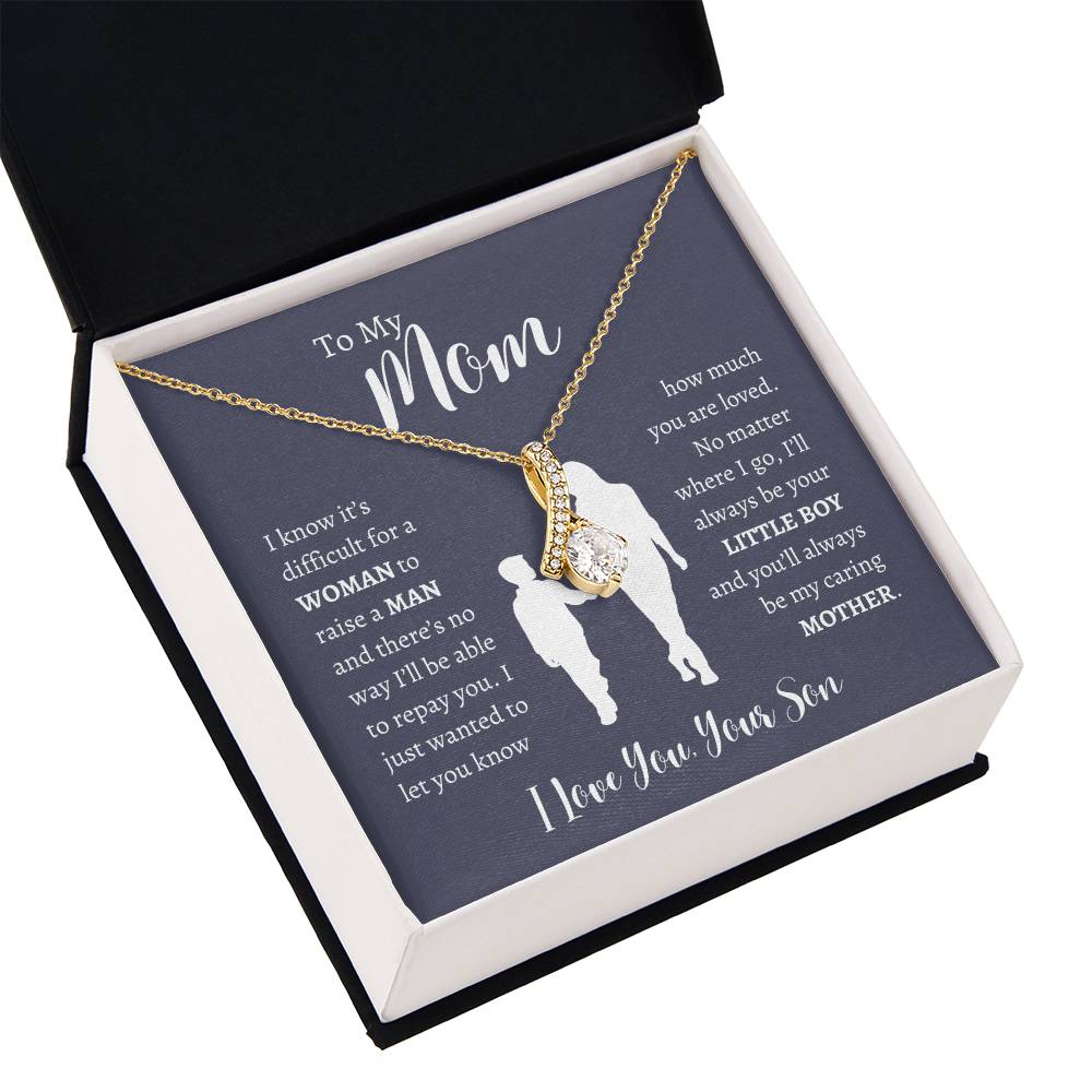 To My Mom From Son | Alluring Beauty Necklace Gift | The Perfect Present to Say "Thank You Mom I Love You"