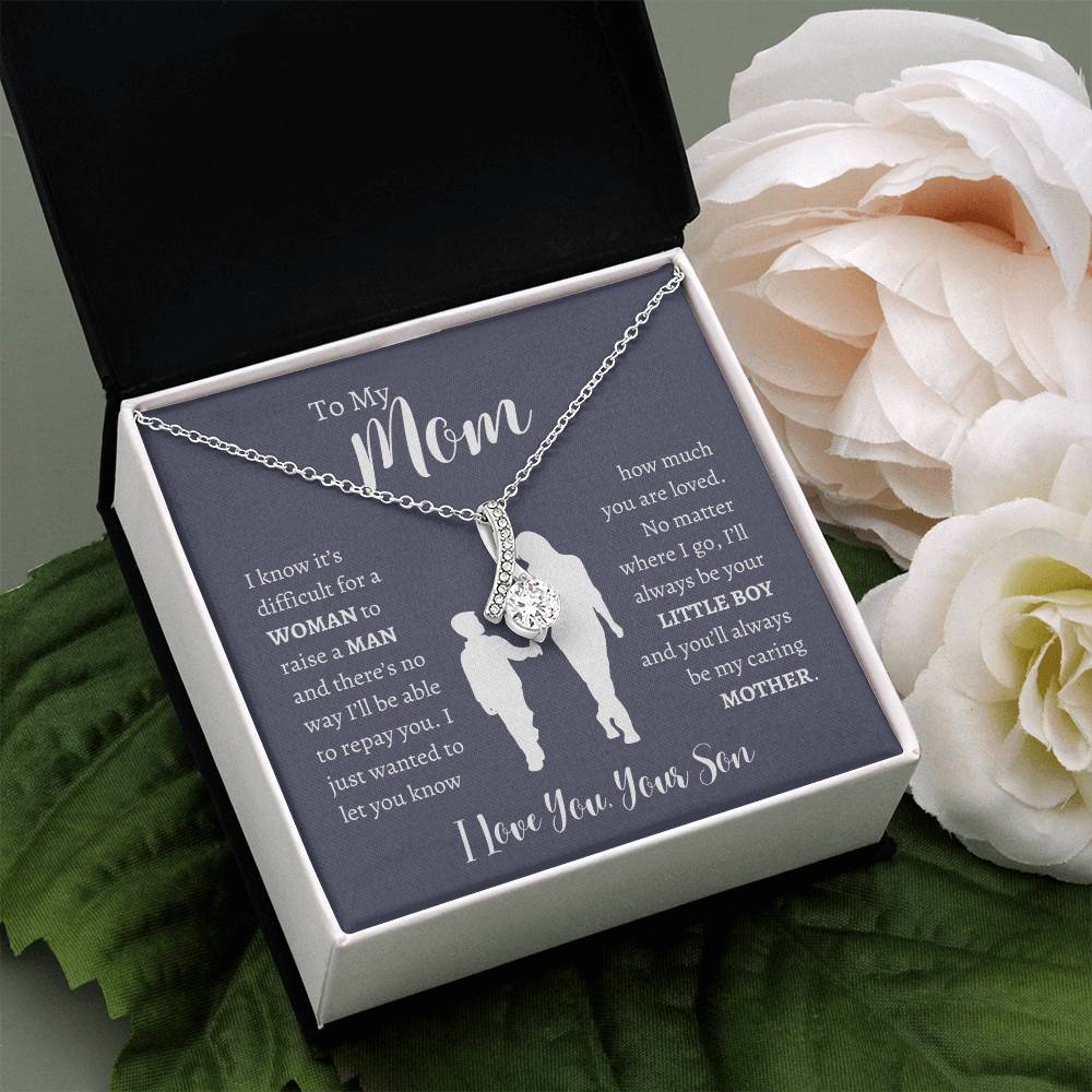 To My Mom From Son | Alluring Beauty Necklace Gift | The Perfect Present to Say "Thank You Mom I Love You"