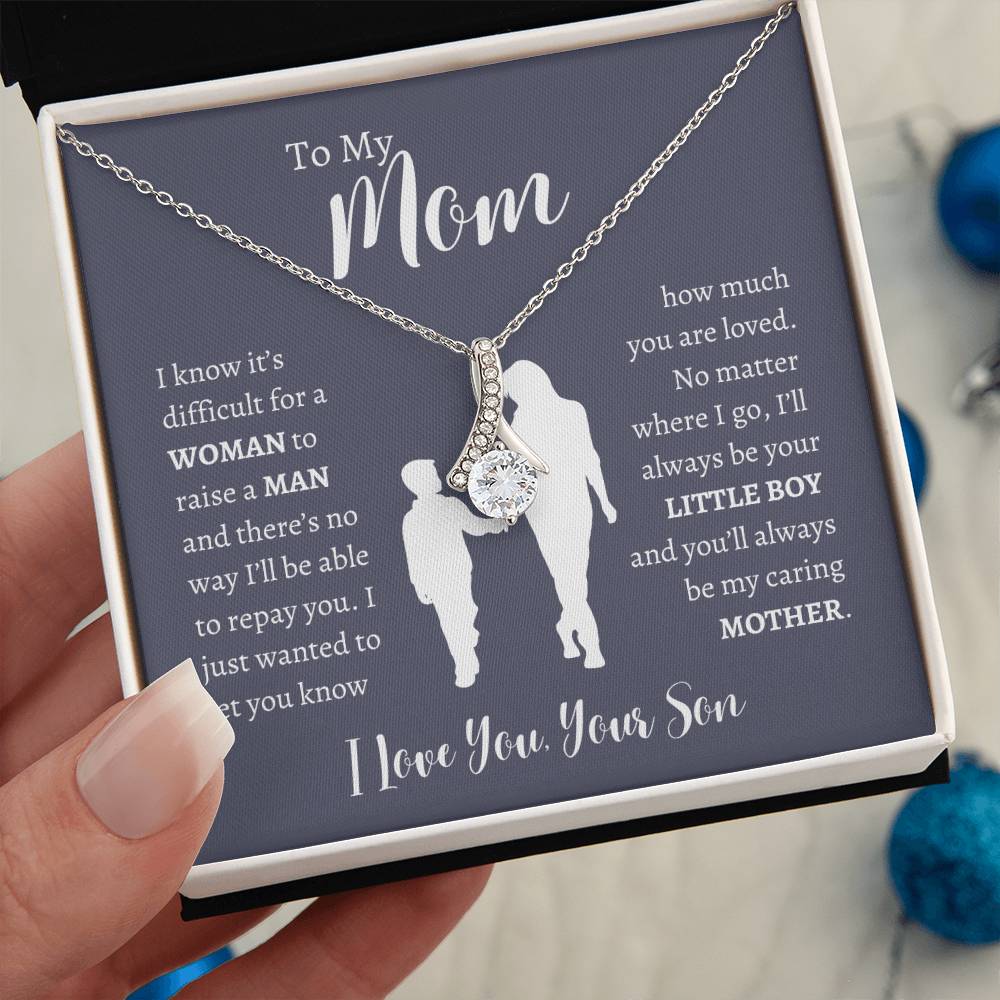 To My Mom From Son | Alluring Beauty Necklace Gift | The Perfect Present to Say "Thank You Mom I Love You"
