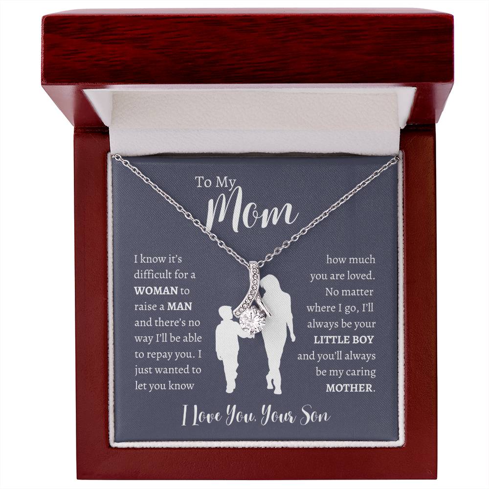 To My Mom From Son | Alluring Beauty Necklace Gift | The Perfect Present to Say "Thank You Mom I Love You"