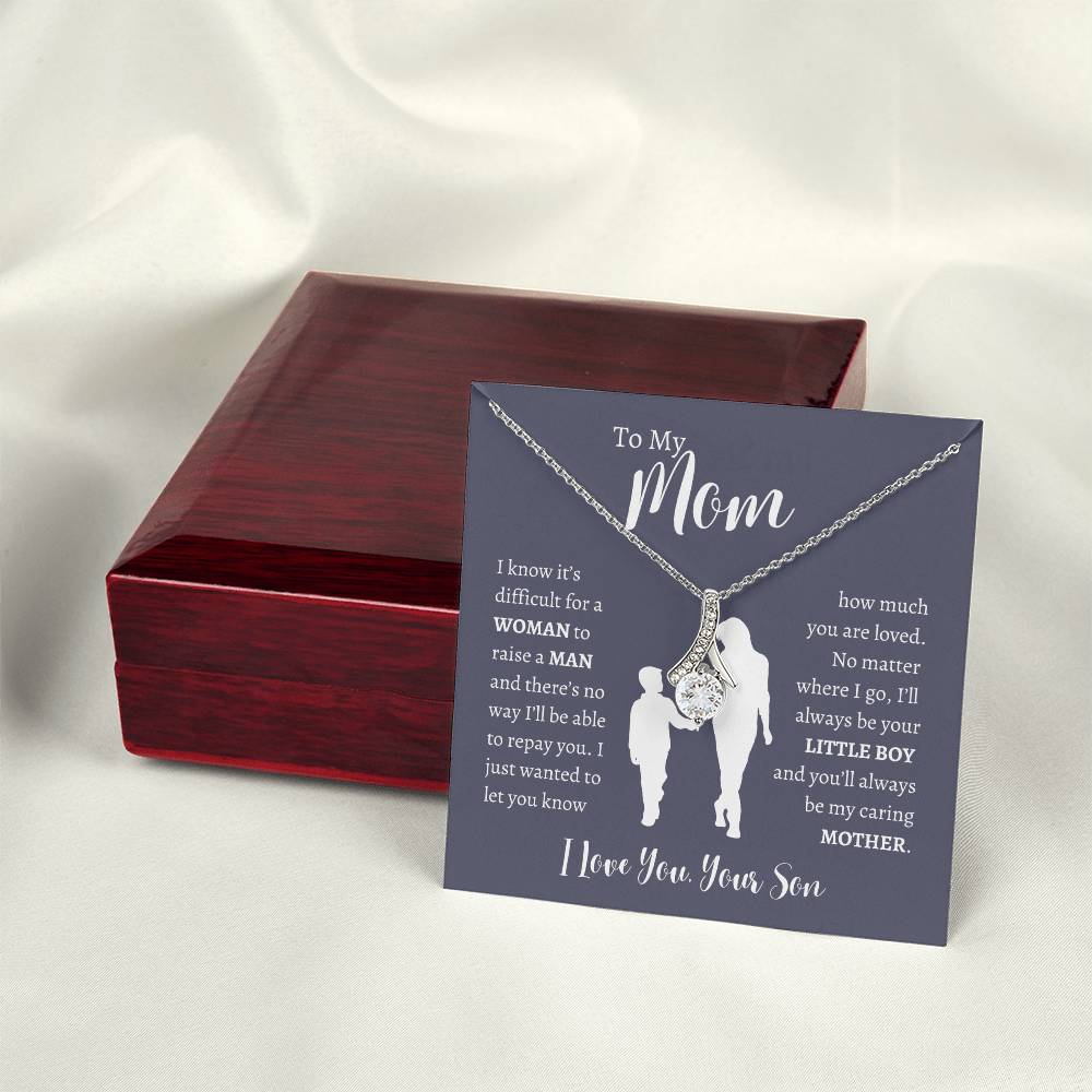 To My Mom From Son | Alluring Beauty Necklace Gift | The Perfect Present to Say "Thank You Mom I Love You"
