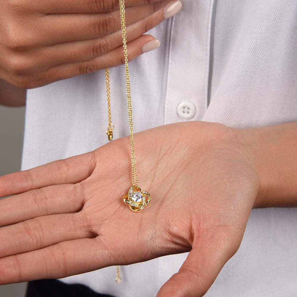 To My Soulmate | Love Knot Necklace Gift | The Perfect Present to Say "In You I Have Found My Home, My Love, My Mate"