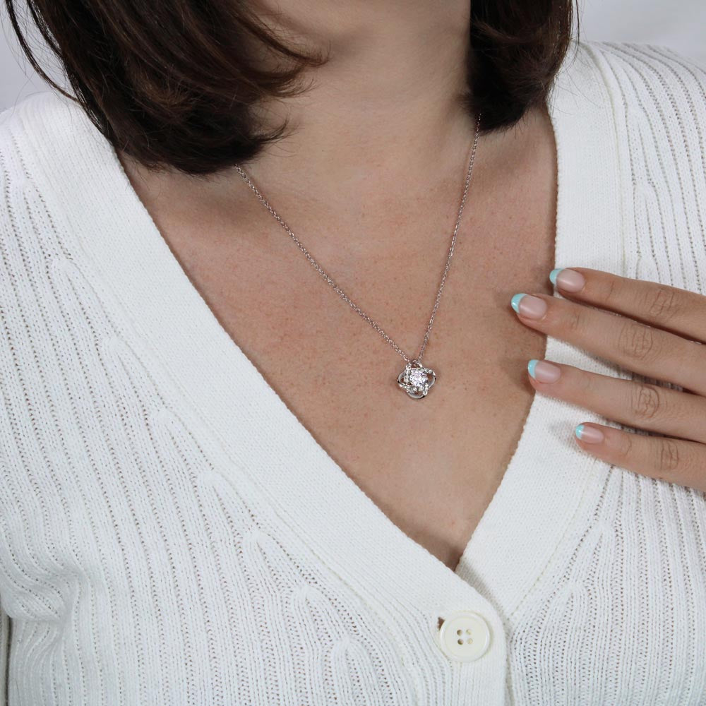 To My Granddaughter From Grandma | Love Knot Necklace Gift | The Perfect Present to Say "You Are Precious to Me"