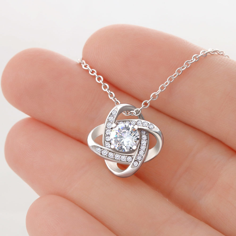 To My Beautiful Wife | Love Knot Necklace Gift | The Perfect Present to Say "You Are My Missing Piece"