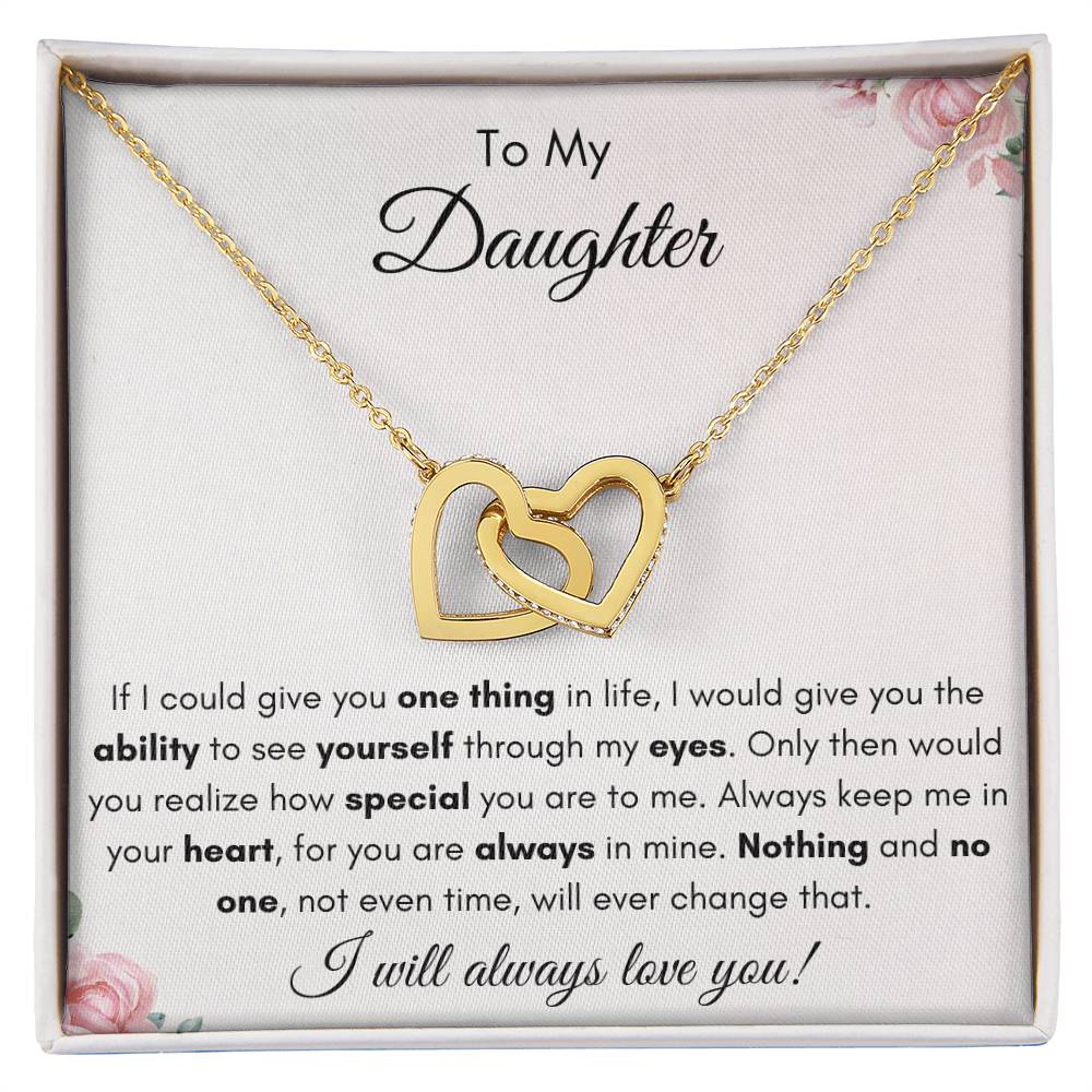 To My Daughter | Forever Interlocking Hearts Gift | The Perfect Present to Say "You Are Always in My Heart"