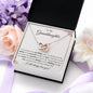 To My Granddaughter | Interlocking Hearts Necklace Gift | Rose or Yellow Gold Finish | The Perfect Present to Say "You Are Always in My Heart"