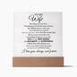 To My Wife | My Best Friend | My Soulmate | My Everything | Acrylic Plaque, The Perfect Present to say "I Love You Always and Forever"