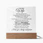 To My Wife | My Best Friend | My Soulmate | My Everything | Acrylic Plaque, The Perfect Present to say "I Love You Always and Forever"