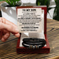 To My Son | Love You Forever Bracelet Gift | The Perfect Present To Say "Believe In Yourself"