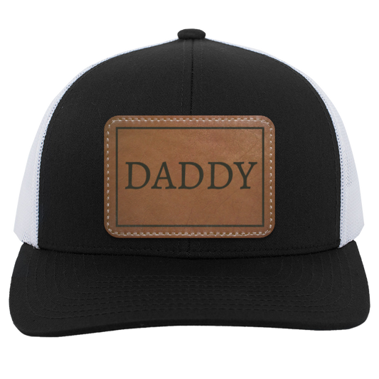 Daddy - Leather | Trucker Patch Hat