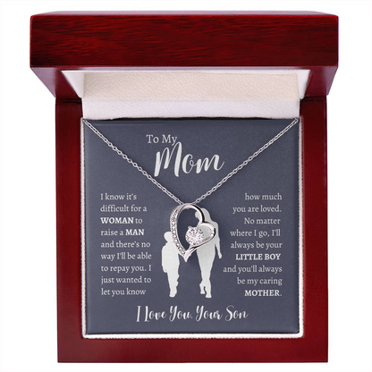 To My Mom From Son | Forever Love Necklace Gift | The Perfect Present to Say "Thank You Mom I Love You"