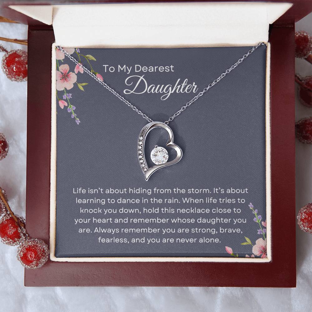 To My Daughter | Forever Love Necklace Gift | The Perfect Present to Say "You Are Never Alone"