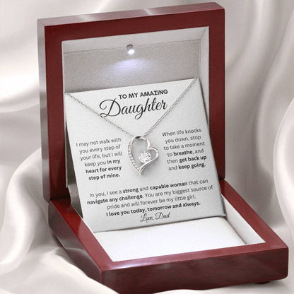 To My Amazing Daughter | Forever Love Necklace Gift | Perfect Present to Say "I Love You Always"