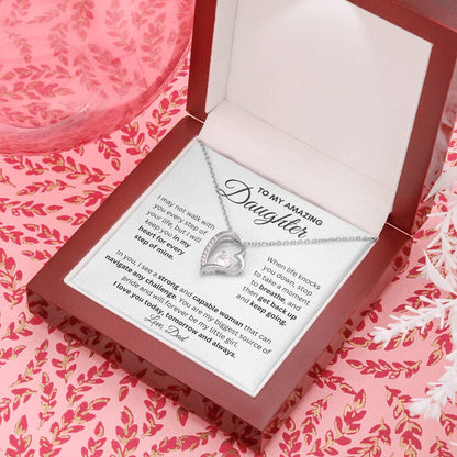To My Amazing Daughter | Forever Love Necklace Gift | Perfect Present to Say "I Love You Always"