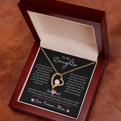To My Daughter From Mom | Forever Love Necklace Gift | The Perfect Present to Say "I Love You For the Amazing Woman You Are"