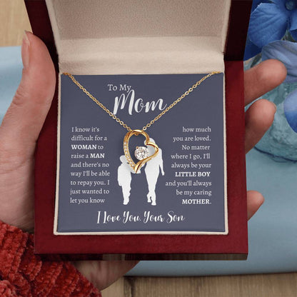 To My Mom From Son | Forever Love Necklace Gift | The Perfect Present to Say "Thank You Mom I Love You"