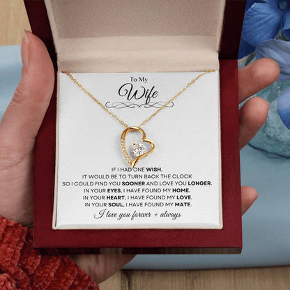 To My Wife | Forever Love Necklace Gift | The Perfect Present to Say "In You I Have Found My Home, My Love, My Mate"