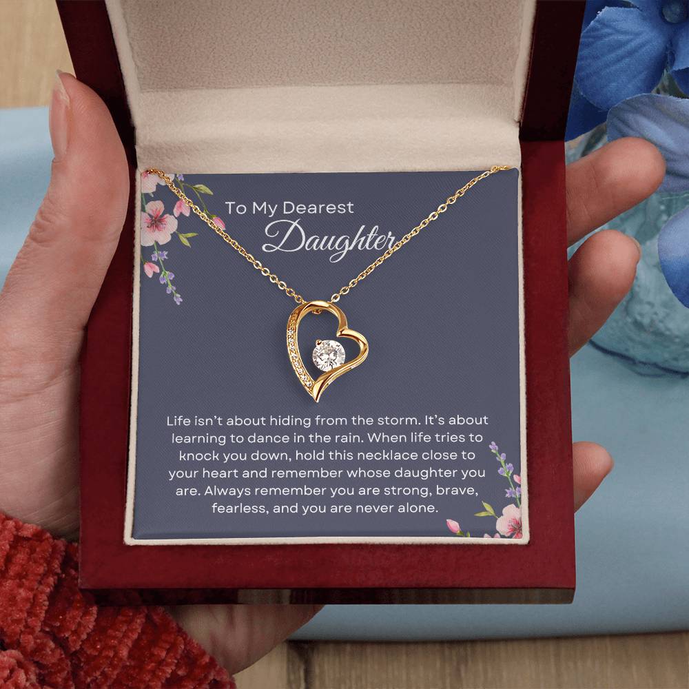 To My Daughter | Forever Love Necklace Gift | The Perfect Present to Say "You Are Never Alone"