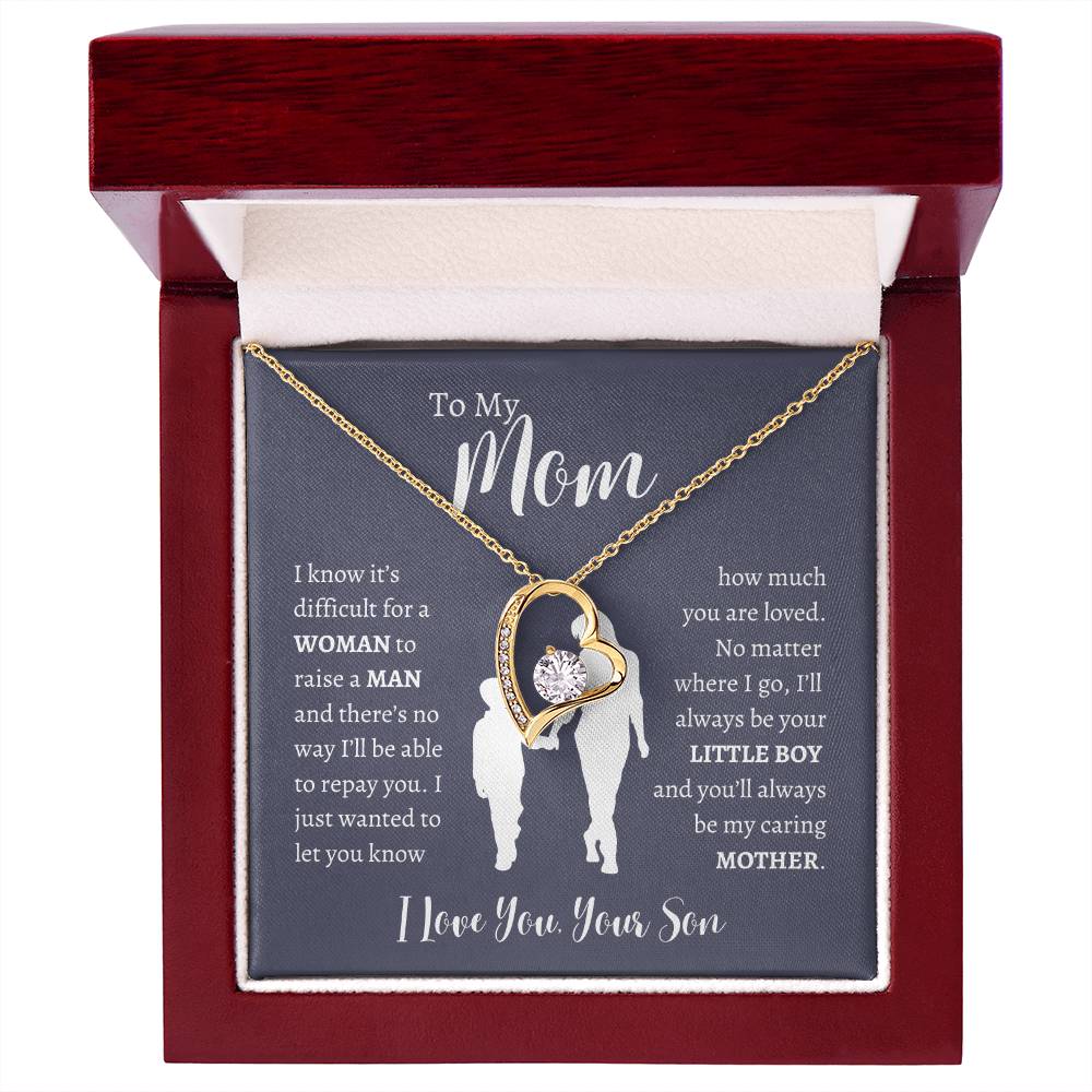 To My Mom From Son | Forever Love Necklace Gift | The Perfect Present to Say "Thank You Mom I Love You"