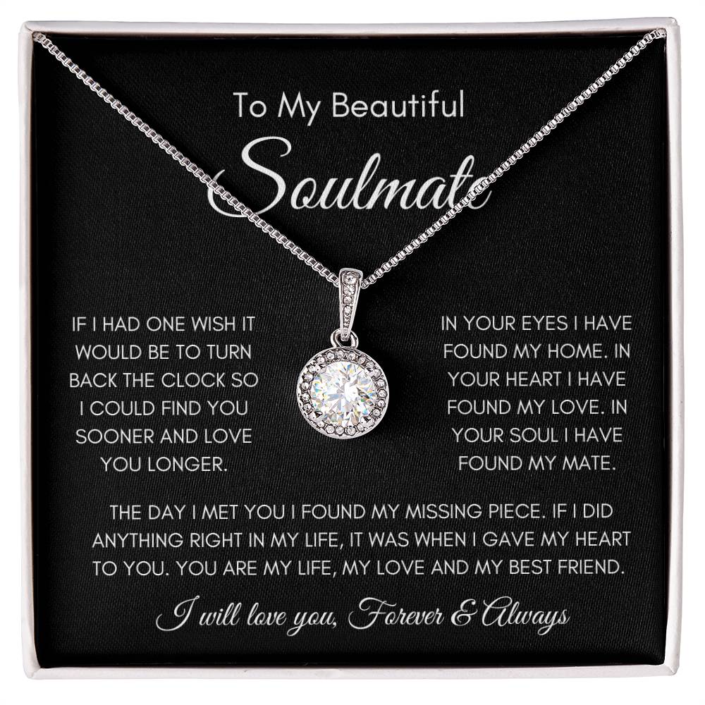 To My Soulmate | Eternal Hope Necklace Gift | The Perfect Present to Say "You Are My Missing Piece"