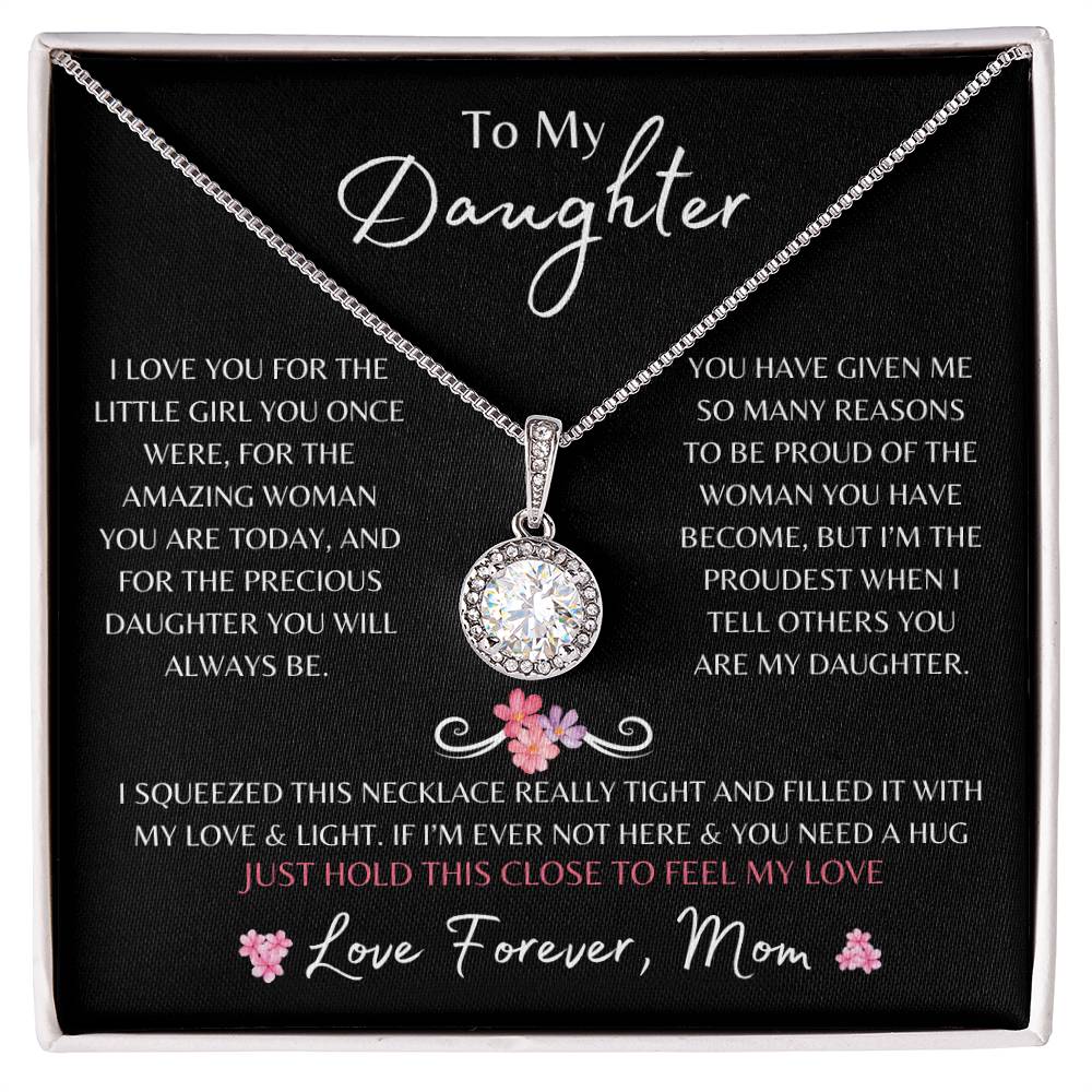 To My Daughter From Mom | Eternal Hope Necklace Gift | The Perfect Present to Say "You Are Precious To Me"