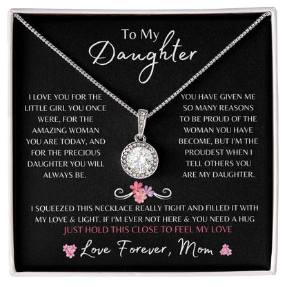 To My Daughter From Mom | Eternal Hope Necklace Gift | The Perfect Present to Say "You Are Precious To Me"