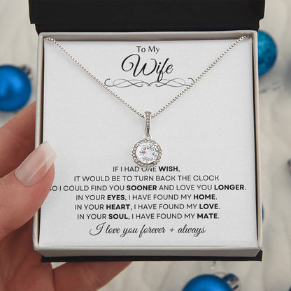 To My Wife | Eternal Hope Necklace Gift | The Perfect Present to Say "In You I Have Found My Home, My Love, My Mate"