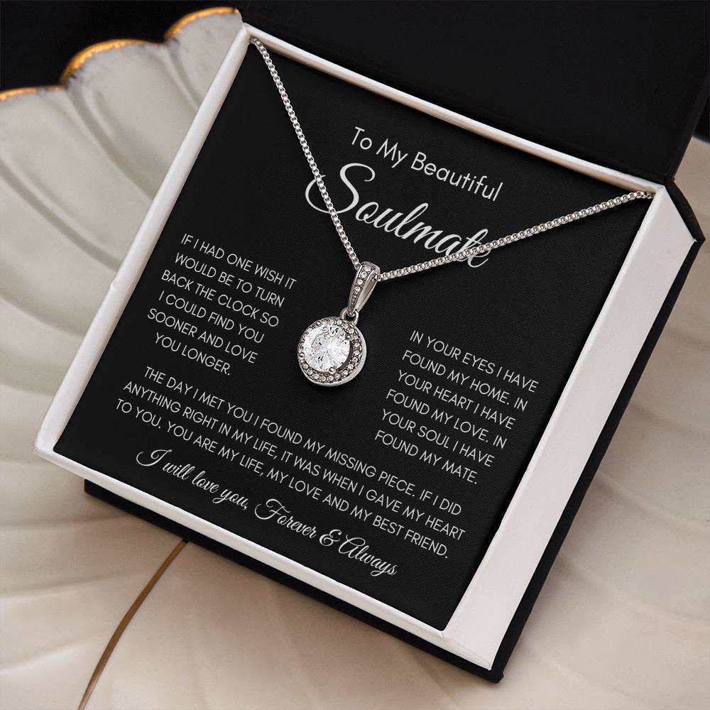 To My Soulmate | Eternal Hope Necklace Gift | The Perfect Present to Say "You Are My Missing Piece"