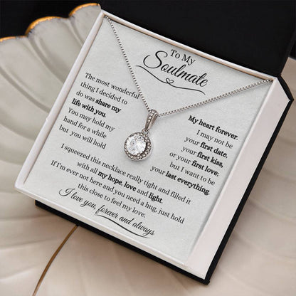 To My Soulmate | Eternal Hope Necklace Gift | The Perfect Present to Say "You Hold My Heart Forever"