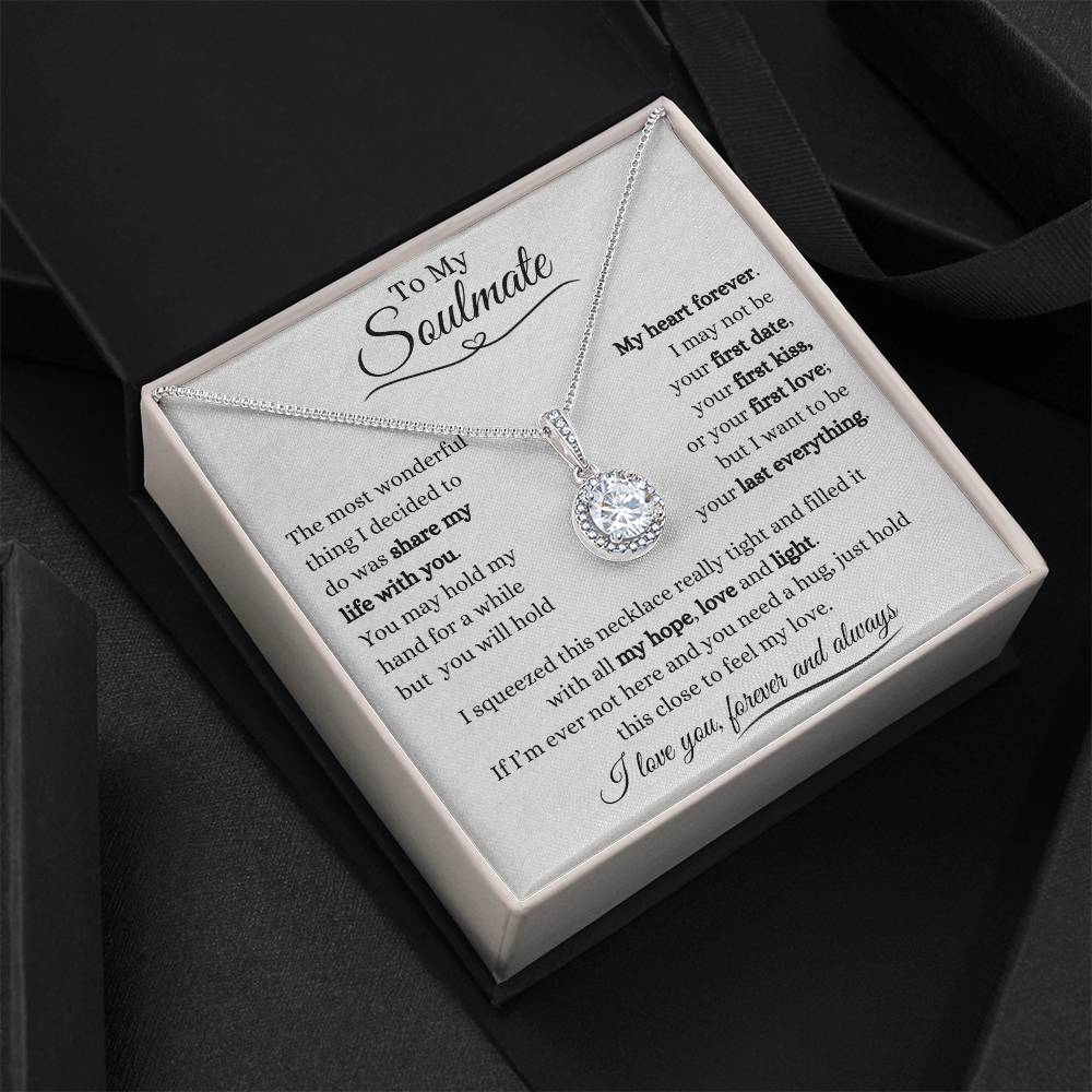 To My Soulmate | Eternal Hope Necklace Gift | The Perfect Present to Say "You Hold My Heart Forever"