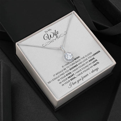 To My Wife | Eternal Hope Necklace Gift | The Perfect Present to Say "In You I Have Found My Home, My Love, My Mate"