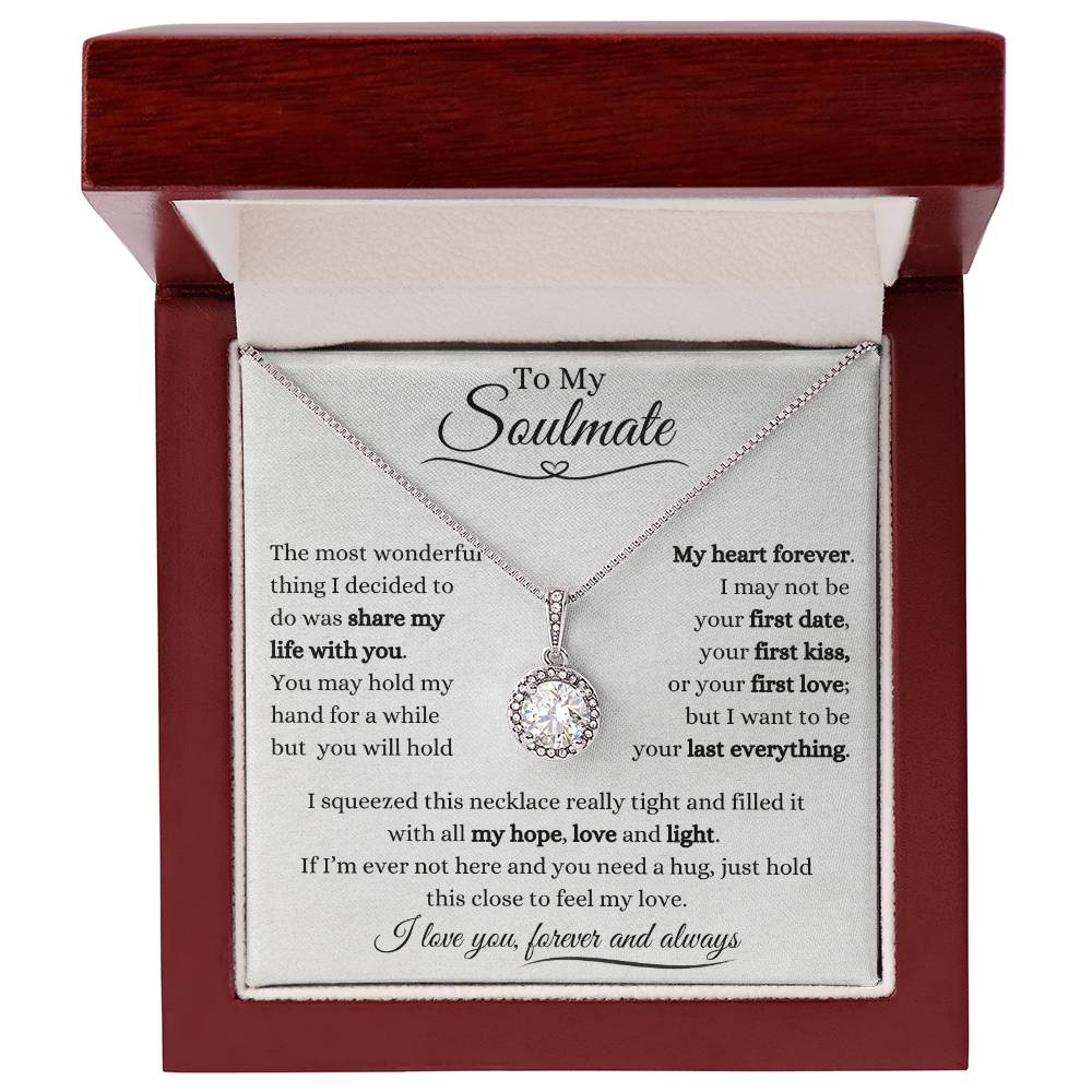 To My Soulmate | Eternal Hope Necklace Gift | The Perfect Present to Say "You Hold My Heart Forever"