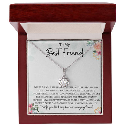 To My Best Friend | Eternal Hope Necklace Gift | The Perfect Present to say "Thank You For Being Such an Amazing Friend"