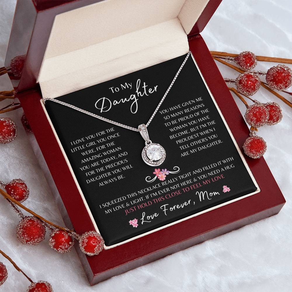 To My Daughter From Mom | Eternal Hope Necklace Gift | The Perfect Present to Say "You Are Precious To Me"