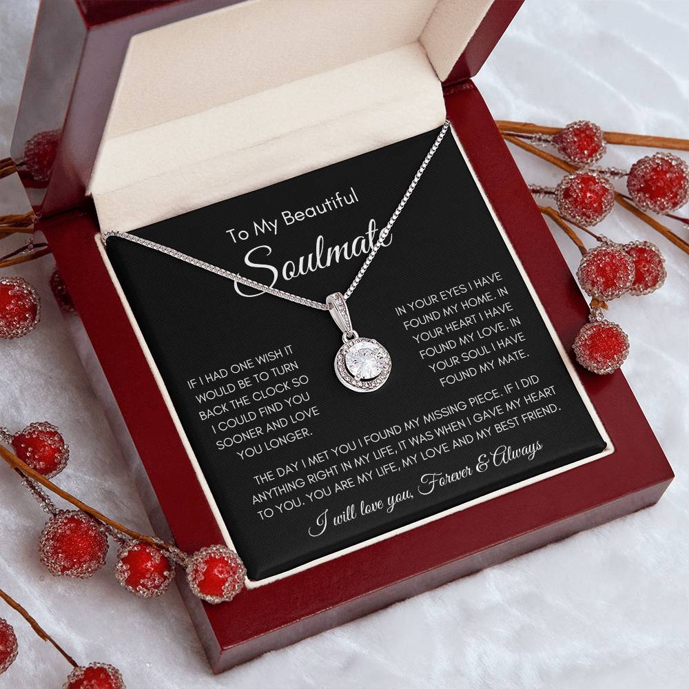 To My Soulmate | Eternal Hope Necklace Gift | The Perfect Present to Say "You Are My Missing Piece"