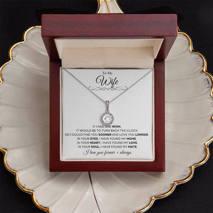 To My Wife | Eternal Hope Necklace Gift | The Perfect Present to Say "In You I Have Found My Home, My Love, My Mate"