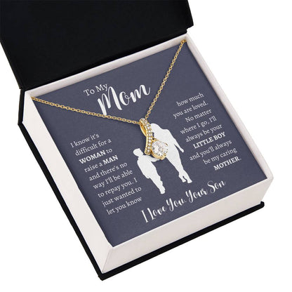 To My Mom From Son | Alluring Beauty Necklace Gift | The Perfect Present to Say "Thank You Mom I Love You"