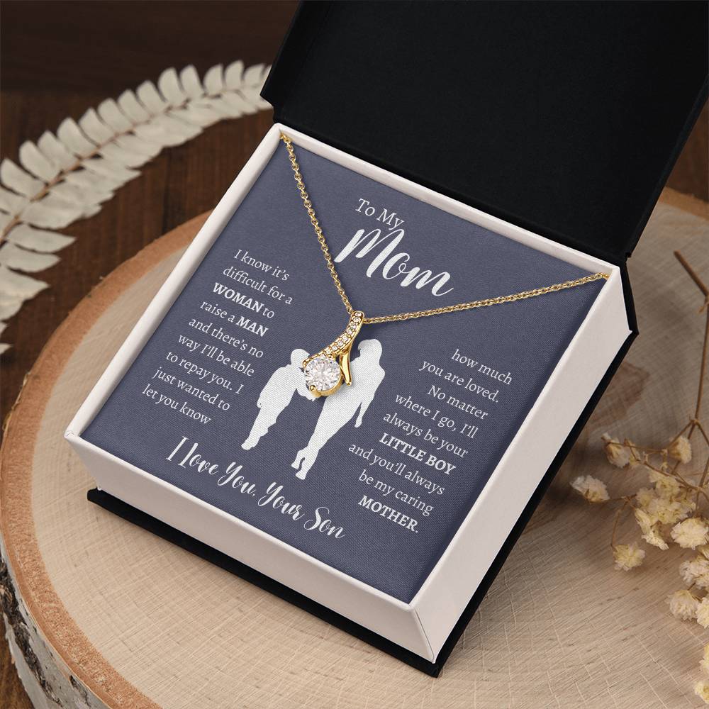 To My Mom From Son | Alluring Beauty Necklace Gift | The Perfect Present to Say "Thank You Mom I Love You"