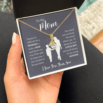To My Mom From Son | Alluring Beauty Necklace Gift | The Perfect Present to Say "Thank You Mom I Love You"