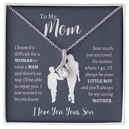 To My Mom From Son | Alluring Beauty Necklace Gift | The Perfect Present to Say "Thank You Mom I Love You"