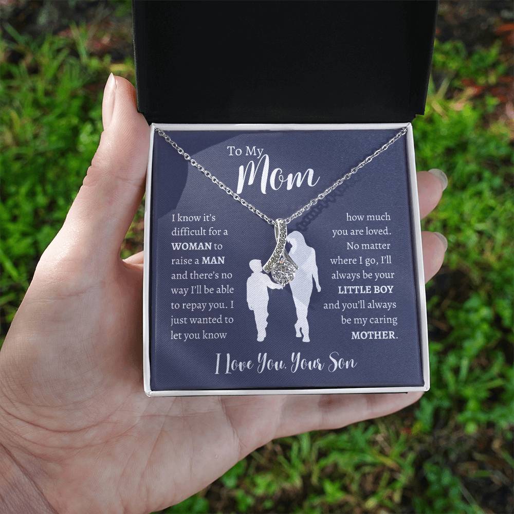 To My Mom From Son | Alluring Beauty Necklace Gift | The Perfect Present to Say "Thank You Mom I Love You"