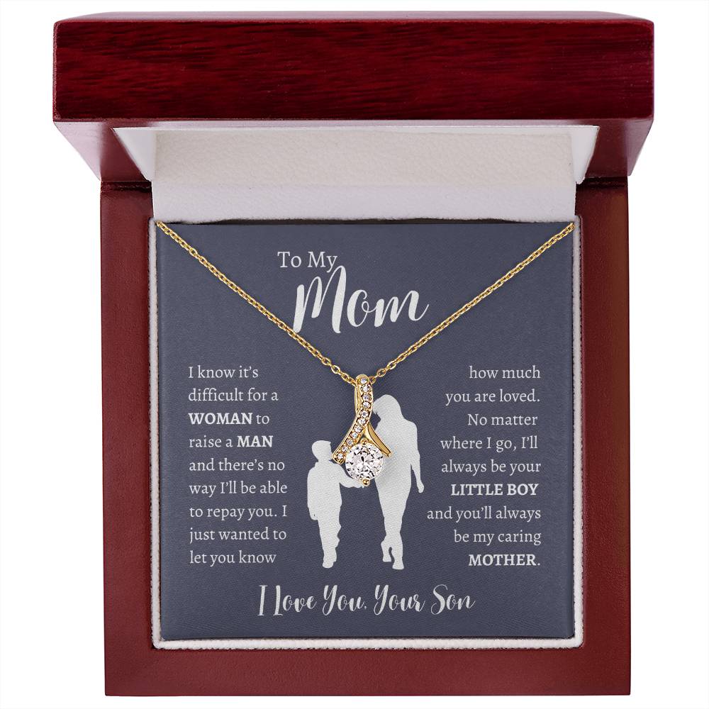 To My Mom From Son | Alluring Beauty Necklace Gift | The Perfect Present to Say "Thank You Mom I Love You"