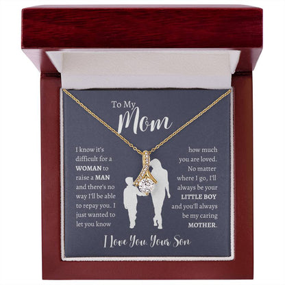 To My Mom From Son | Alluring Beauty Necklace Gift | The Perfect Present to Say "Thank You Mom I Love You"