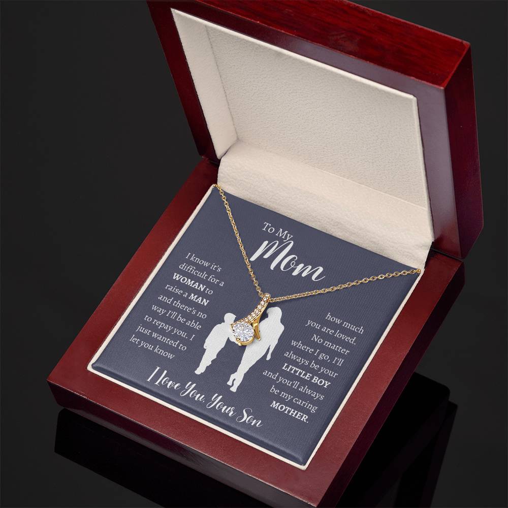 To My Mom From Son | Alluring Beauty Necklace Gift | The Perfect Present to Say "Thank You Mom I Love You"