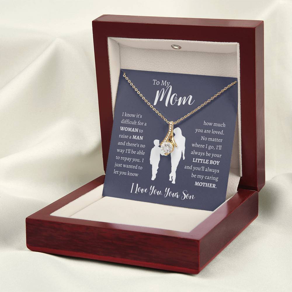 To My Mom From Son | Alluring Beauty Necklace Gift | The Perfect Present to Say "Thank You Mom I Love You"